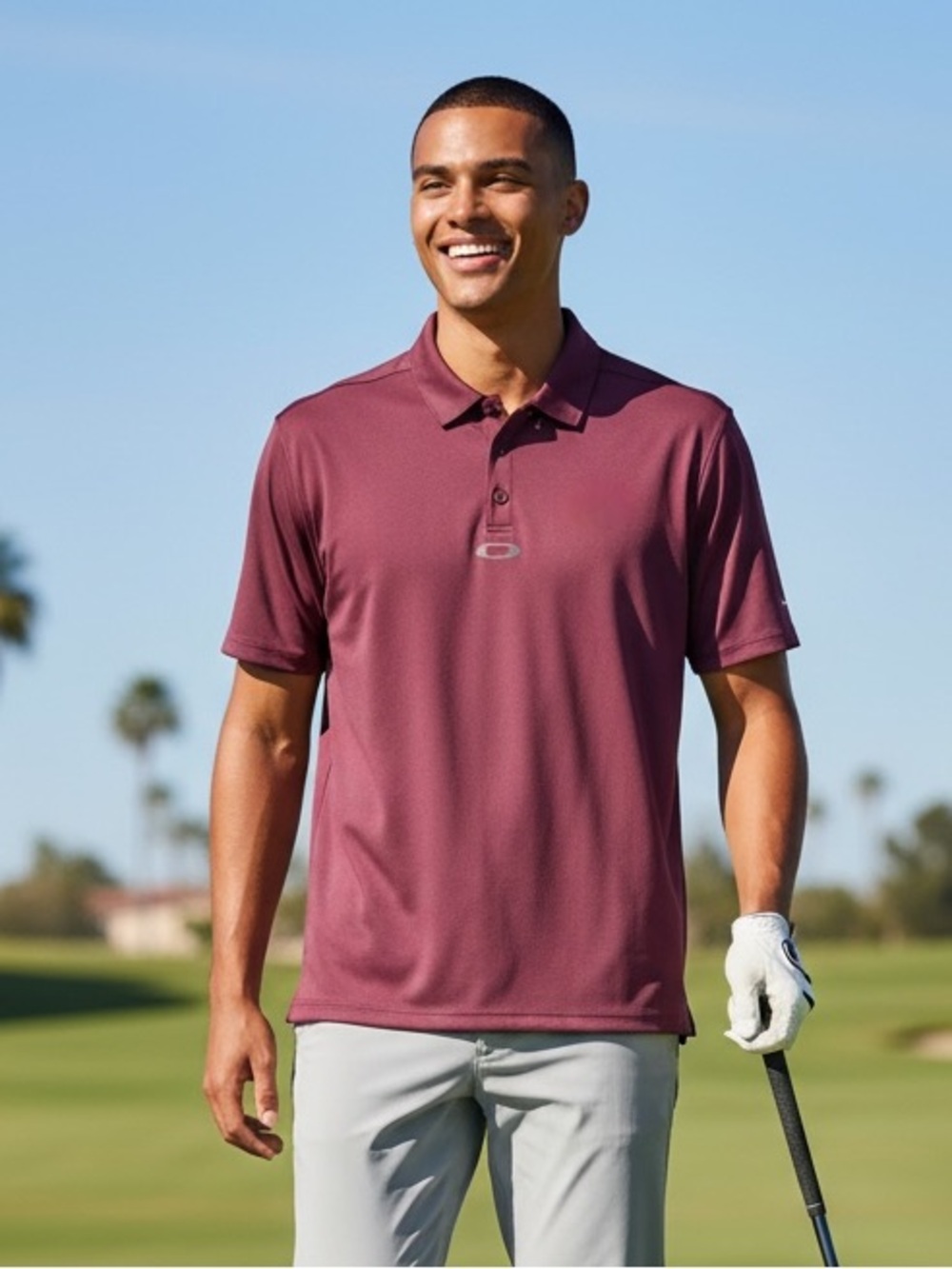 OAKLEY GOLF Men’s XL Purple Polo Shirt